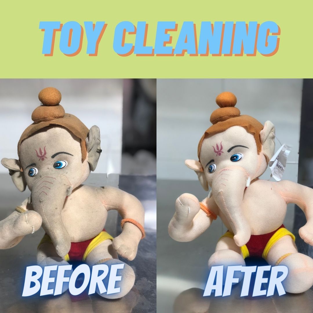 Toy cleaning service before and after