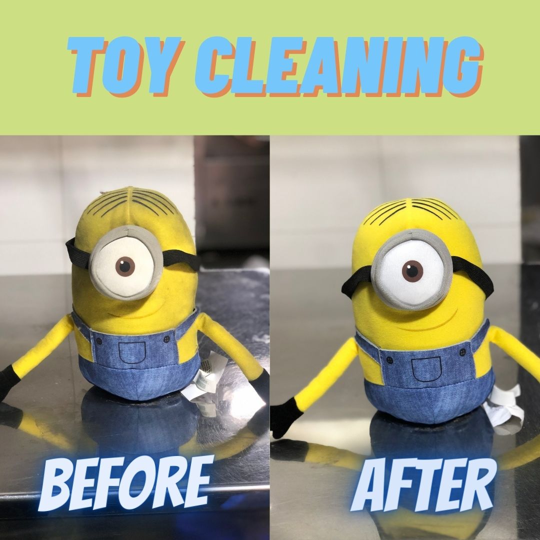 Toy cleaning service before and after