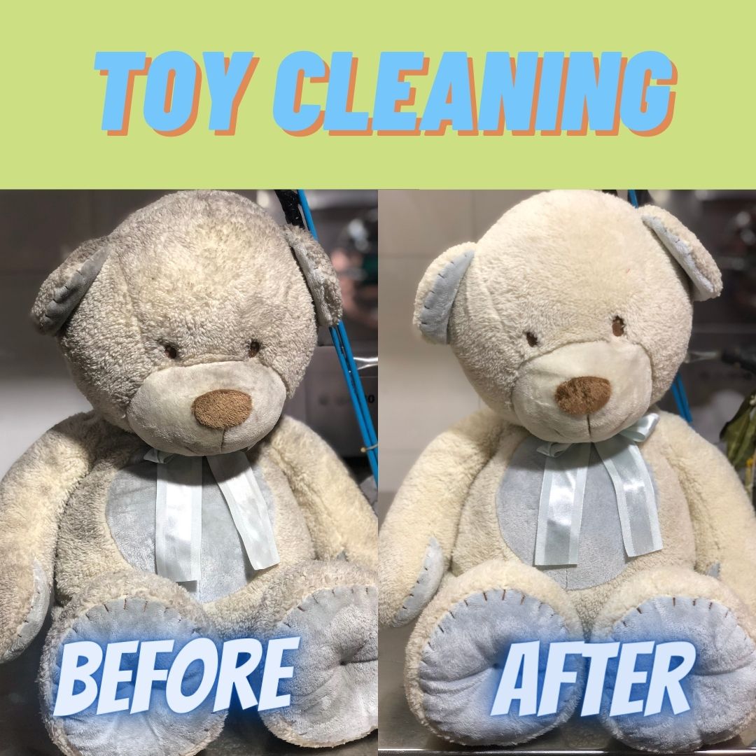 Toy cleaning service before and after