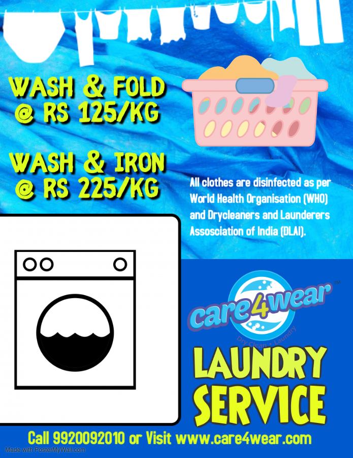 Care4wear Dry clean Laundry is Introducing kilo laundry / wash and fold/ wash and iron services