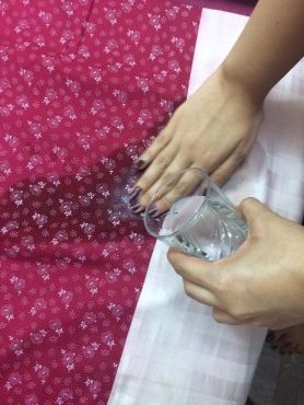 How to remove slime from bedsheets: dilute with warm water