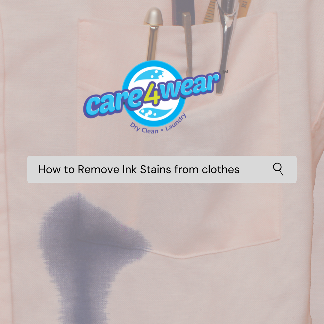 How to remove ink stains form clothes