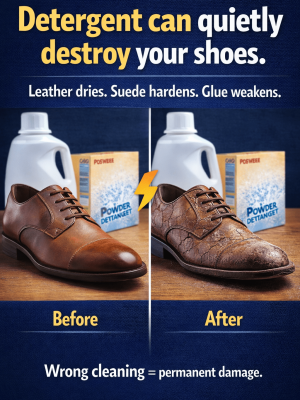 detergent can queitly detroy your shoes- 03